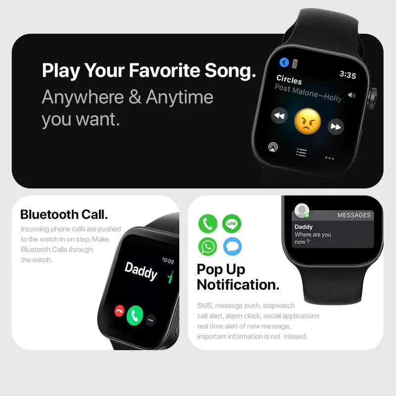 LDS Smartwatch Series 10 Smart island Bluetooth call Siri voice assistant 4