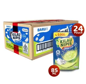 KILAU NIPIS 1 Karton Sabun Cuci Piring 85ml x 24 Pouch