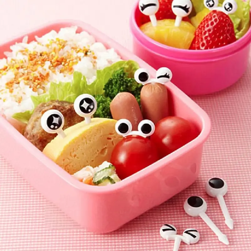 Tusukan Bento Bekal Makan Karakter Garpu Buah Kue Dessert Motif Lucu Anak-anak 0