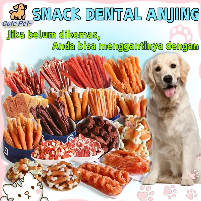 Snack Anjing Treat Stick Cemilan Sehat Dari Daging Segar / Doggy Dog Snack Itadakimasu Dental Stick Chicken Beef