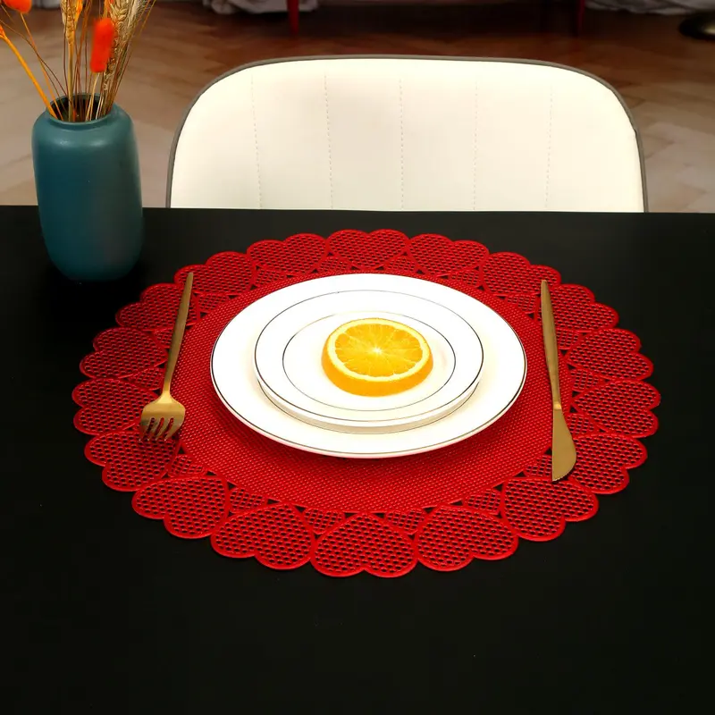 Creative Hollow Placemats, Heat-resistant & Anti-slip Table Mats, Exquisite Tableware Accessories For Home & Restaurant 2