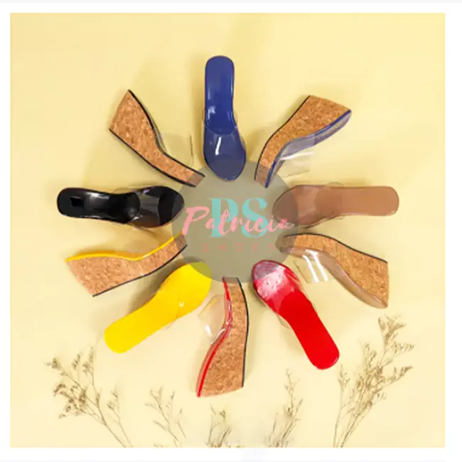WEDGES WANITA KEKINIAN IMUT DAN LUCU FEDORA WEDGES MIKA ANEKA WARNA TERMURAH DAN TERLARIS Sendal Sandal