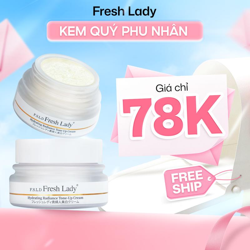  Kem dưỡng da cao cấp Fresh Lady giúp trắng hồng quý phu nhân hỗ trợ mờ thâm nám - 15g 