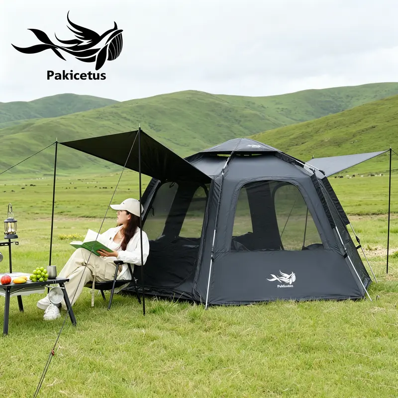 Pakicetus インフレータブルキャンプテント 4-8人用超速設営 空気注入