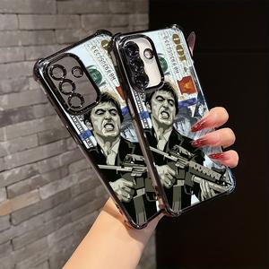 Elegante para Hombre Adecuado para SamSung para Galaxy A26 A36 A55 A35 A06 A16 A05 A14 A24 A34 A54 A15 A05S A25 A23 A33 A53 A73 A13 4G 5G Funda Transparente Suave a Prueba de Golpes