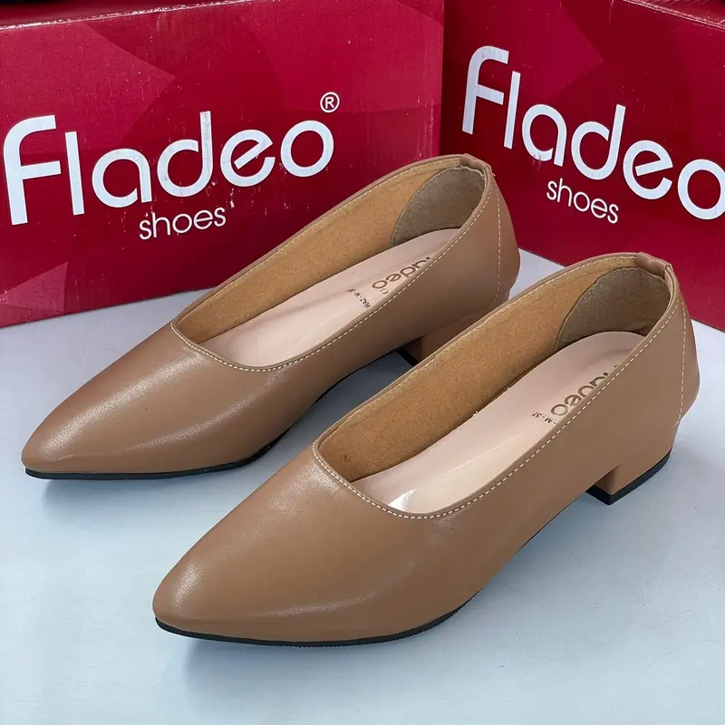 Sepatu Kerja Wanita Fladeo dengan Heels 3 cm - Shoes sandal wedges L01 flat shoes hak butteronscarves Mules 2