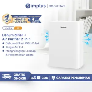 【SUPER DEALS】Simplus Dehumidifier Penyerap kelembapan 1.5L Kecil Efisien Mengeringkan Senyap Tahan Kelembapan Hemat Energi Untuk Rumah dan Kantor CUSH005
