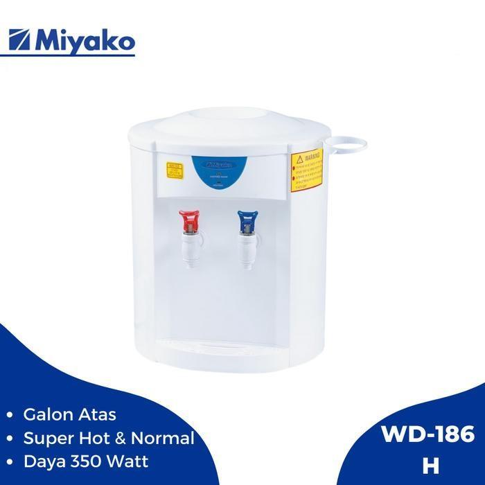 Gambar Miyako Water Dispenser WD-186H Hot & Normal Dispenser Galon Atas Miyako WD 186 H WD186 dari amac electronic store Kota Tangerang Tokopedia
