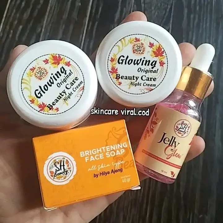 SH BEAUTY ~ CREAM GLOWING  HILYA AJENG DOBEL MALAM 4in1 0