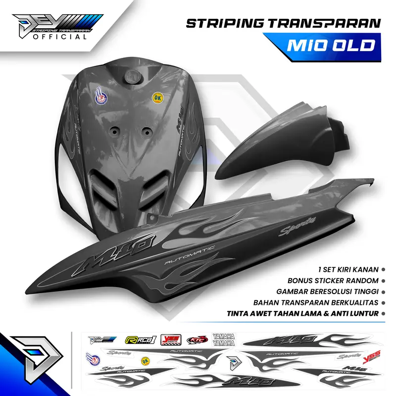 STRIPING MIO SPORTY TRANSPARAN ORIGINAL | STICKER BODY YAMAHA MIO BEST SELLER 1