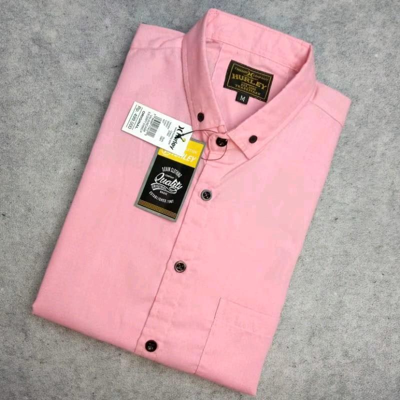 Kemeja hitam putih abu navy maroon Polos | Kemeja Formal | Kemeja Putih Polos Pria Lengan Pendek | Baju Kerja Pria 8