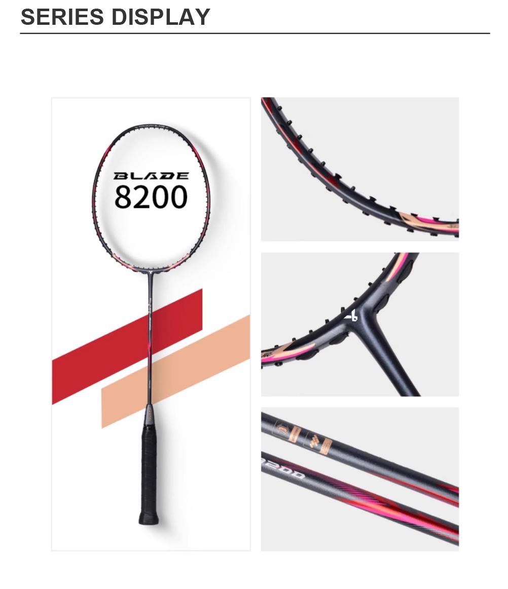 ORBITAL BLADE RAKET BADMINTON FULL CARBON MAX:35LBS 4U (82±2g) Tipe Menyerang Balance 295±3MM