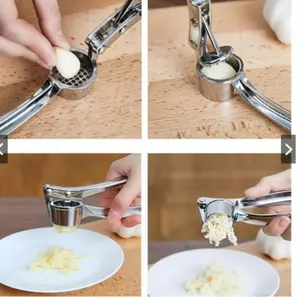 Penghancur Geprek Bawang Putih Easy Stainless Steel Garlic Pressure -Press bawang Putih
