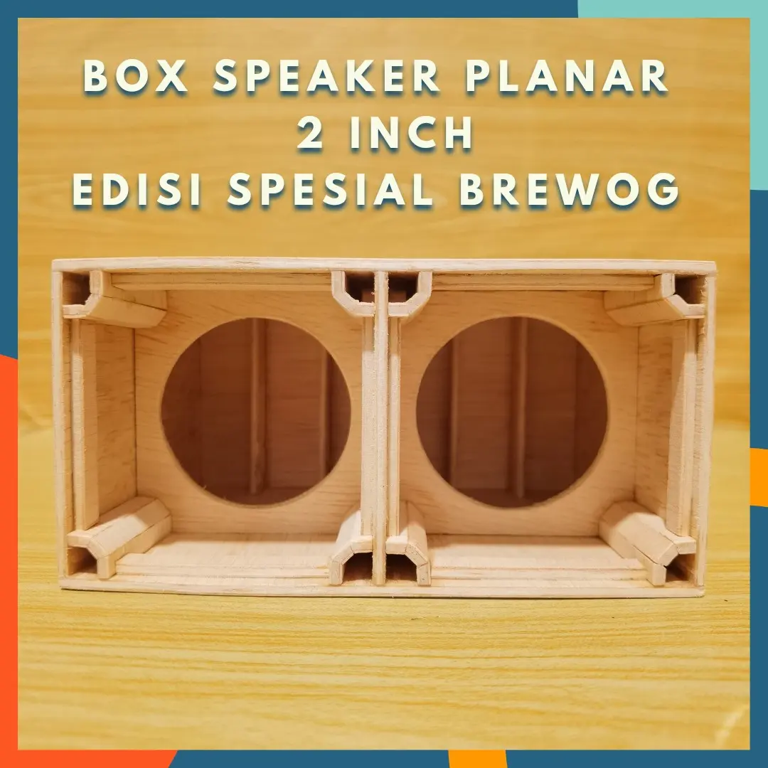 BOX SPEAKER PLANAR 2 INCH DOUBLE BOK MINIATUR SOUND SPESIAL BREWOG AUDIO