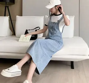VIGURL Overall Jeans Premium Kekinian Fashion Remaja Cewe Modern Dan Stylish Dengan Desain Denim Berkualitas