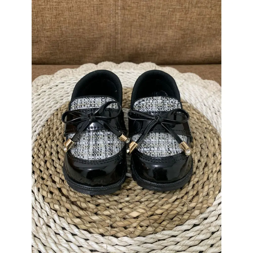 [TAMAN SEPATU] SEPATU ANAK PEREMPUAN DOCMART PITA TWEED 1 2 3 TAHUN XAX08