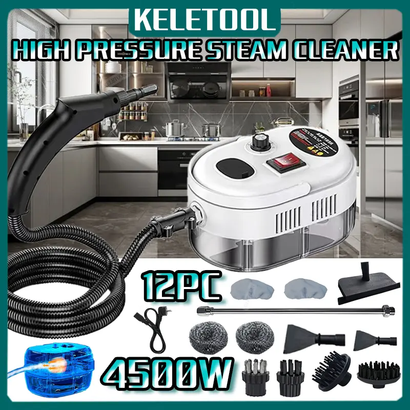 Steam Cleaner High Temperature Pressurized Steam Cleaning for Car Couch Furniture Handheld High Temperature Sterilization Pressure Jet
