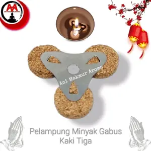 Pelampung Minyak Pelita Lilin Apung Model Standar Gabus Tanpa Sumbu