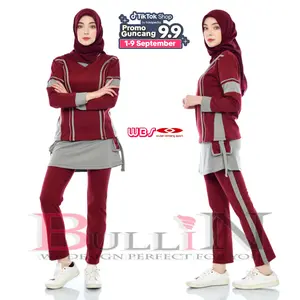 BULLIN Setelan senam nadya JUMBO / set muslimah sport