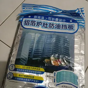 [ ANTI MUNCRAT ] PELINDUNG KOMPOR Aluminium Anti Panas Minyak Goreng Alat Masak Dapur Cipratan Oil Splash Pembatas