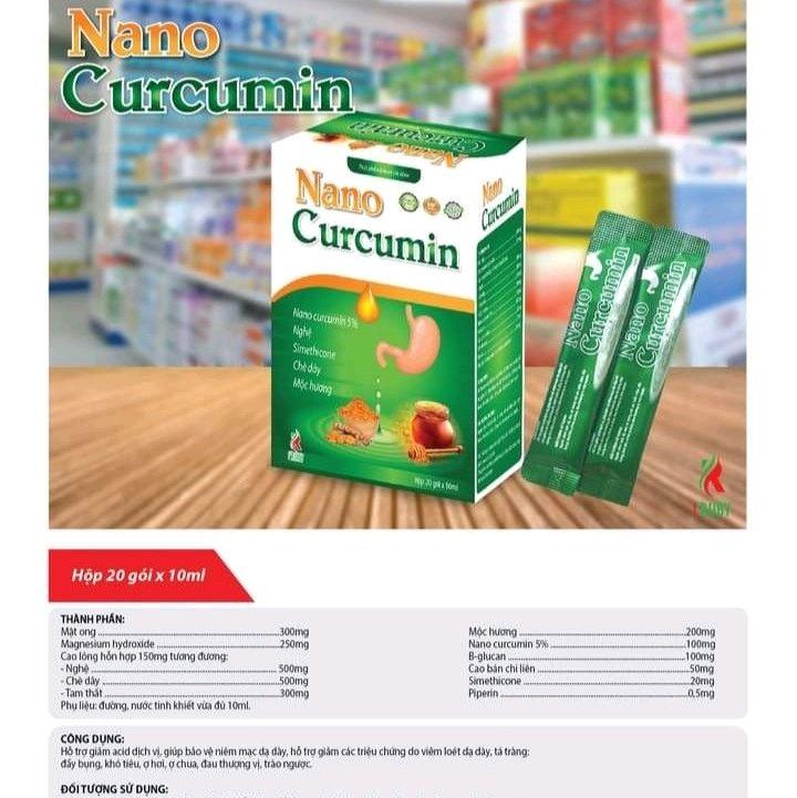Nano curcumin ( trào ngược dạ dày, bao tử) nghệ 1