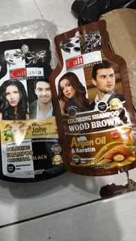 Product Review of Cultusia Shampoo Original Black & Wood Brown Saset 25ml from e**4 0