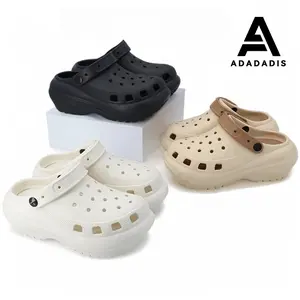 Adadadis Sandal Kodok Baim Wanita Bahan Rubber Import Anti-Slip Sol Empuk Desain Polos Nyaman untuk Sehari-hari