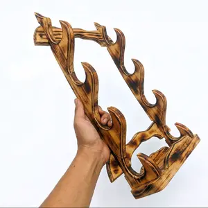 Tatakan / stand / rak penyimpanan pisau 4 tahap motif