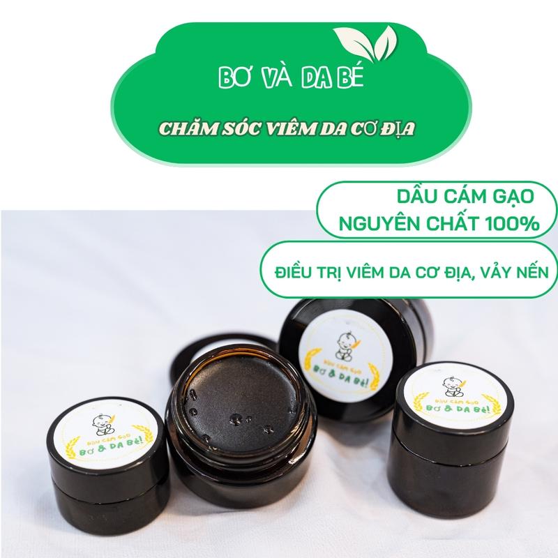 [Hũ 20ml] Dầu cám gạo nguyên chất viêm da cơ địa, vảy nến, chàm sữa