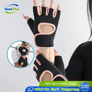 1 Pasang Sarung Tangan Sport Olahraga Half Finger Gym Gloves Fitness Sepeda Unisex