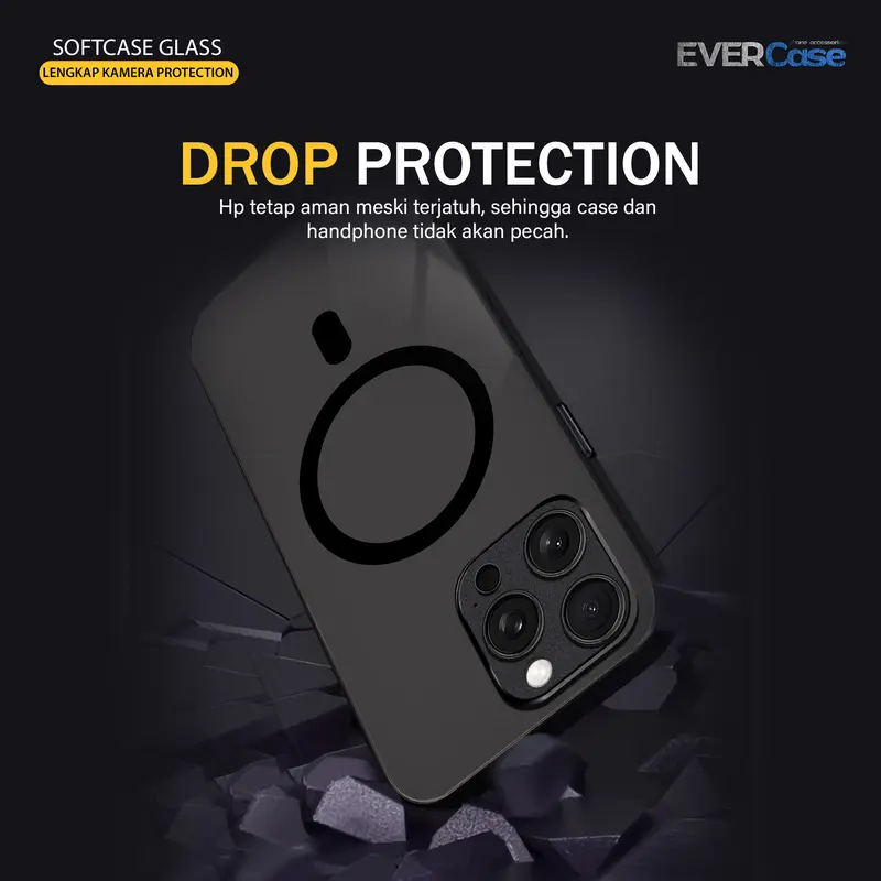 EV47 Softcase Glass Untuk Semua Tipe HP Inf*nix Iph*ne Opp* R*ealme S*msung V*vo X*aomi -  LIVE Tulis Tipe HP Di Catatan/ Chat Admin Silikon - CASE PREMIUM - CAMERA PROTECTION 3