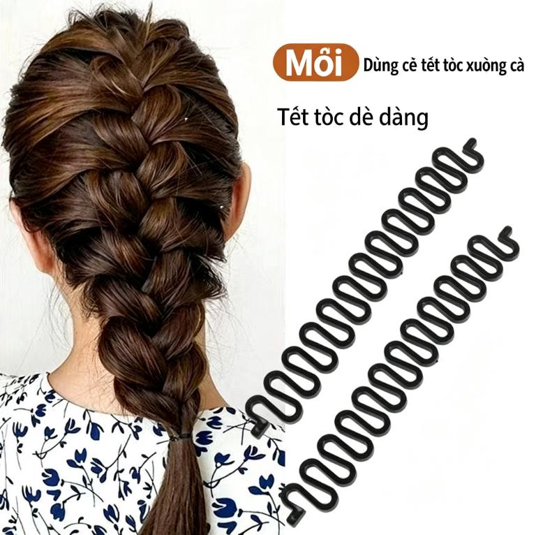 Dụng cụ tết tóc hình xương cá, công cụ tạo kiểu tóc dễ dùng cho nữ và trẻ em,…