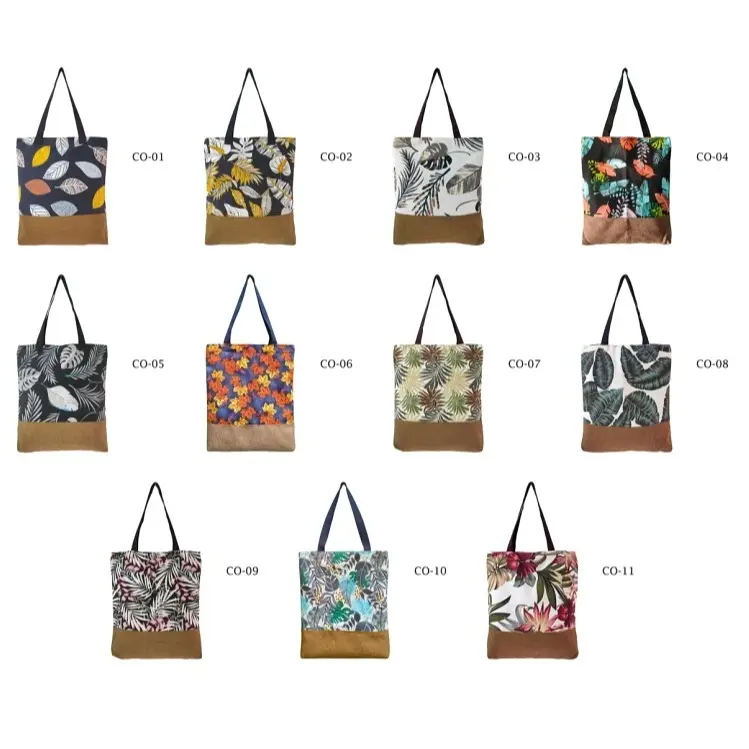 TOTEBAG / TOTE BAG KANVAS KOMBINASI 40x34x5cm