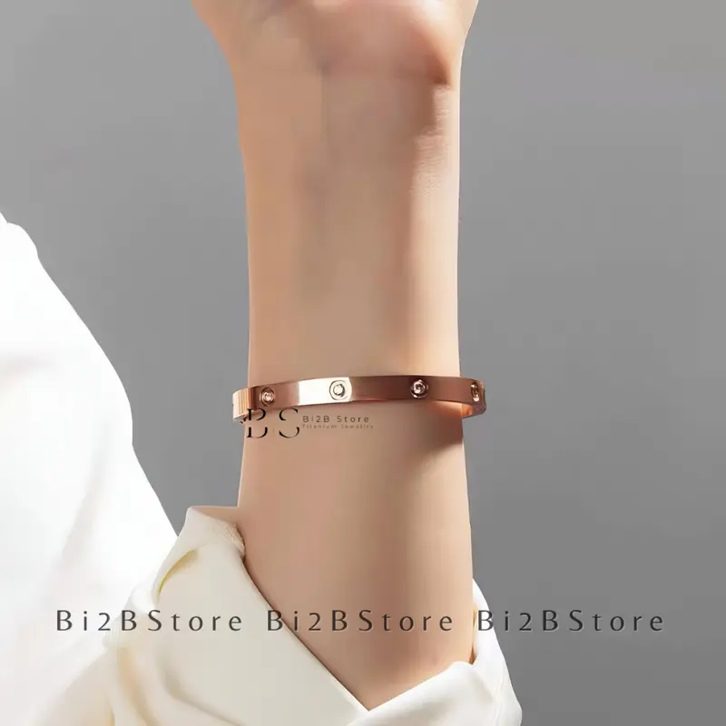 TERMURAH Gelang Bangle NAGITA TITANIUM TEBEL PREMIUM EMBOS