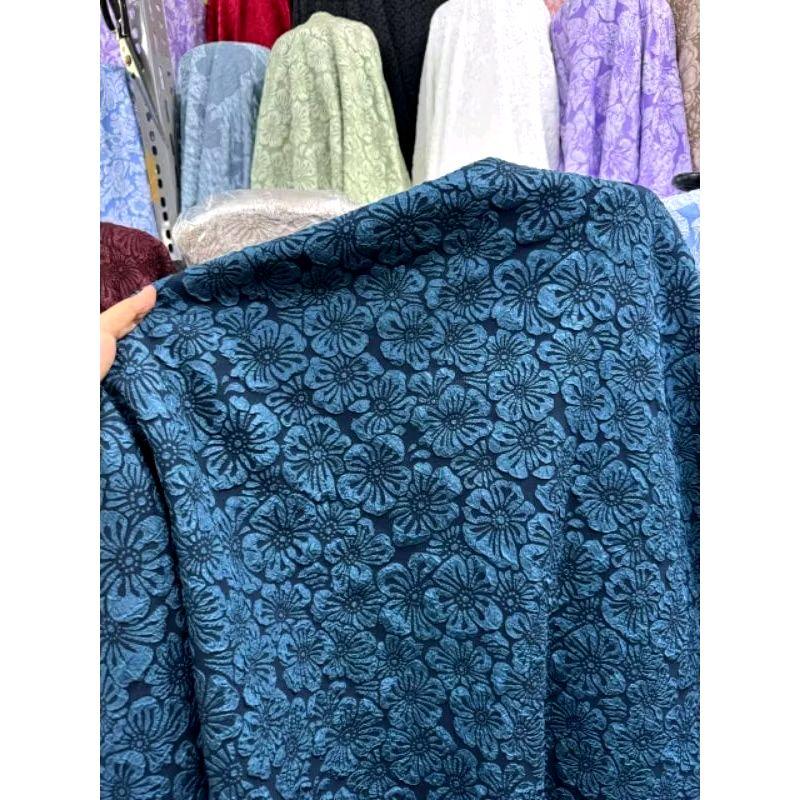 bahan kain Jacquard EMBOSS mewah garmen/kain Jacquard EMBOSS motif ...