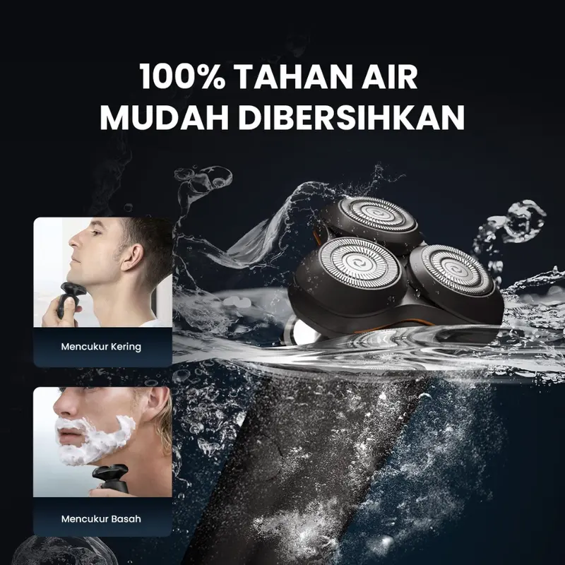 ENCHEN X8S-C Alat Cukur Rambut 5 in 1 Waterproof Alat Shaving Pencukur Hair Clipper Bulu Hidung Kumis Listrik Magnetic 4