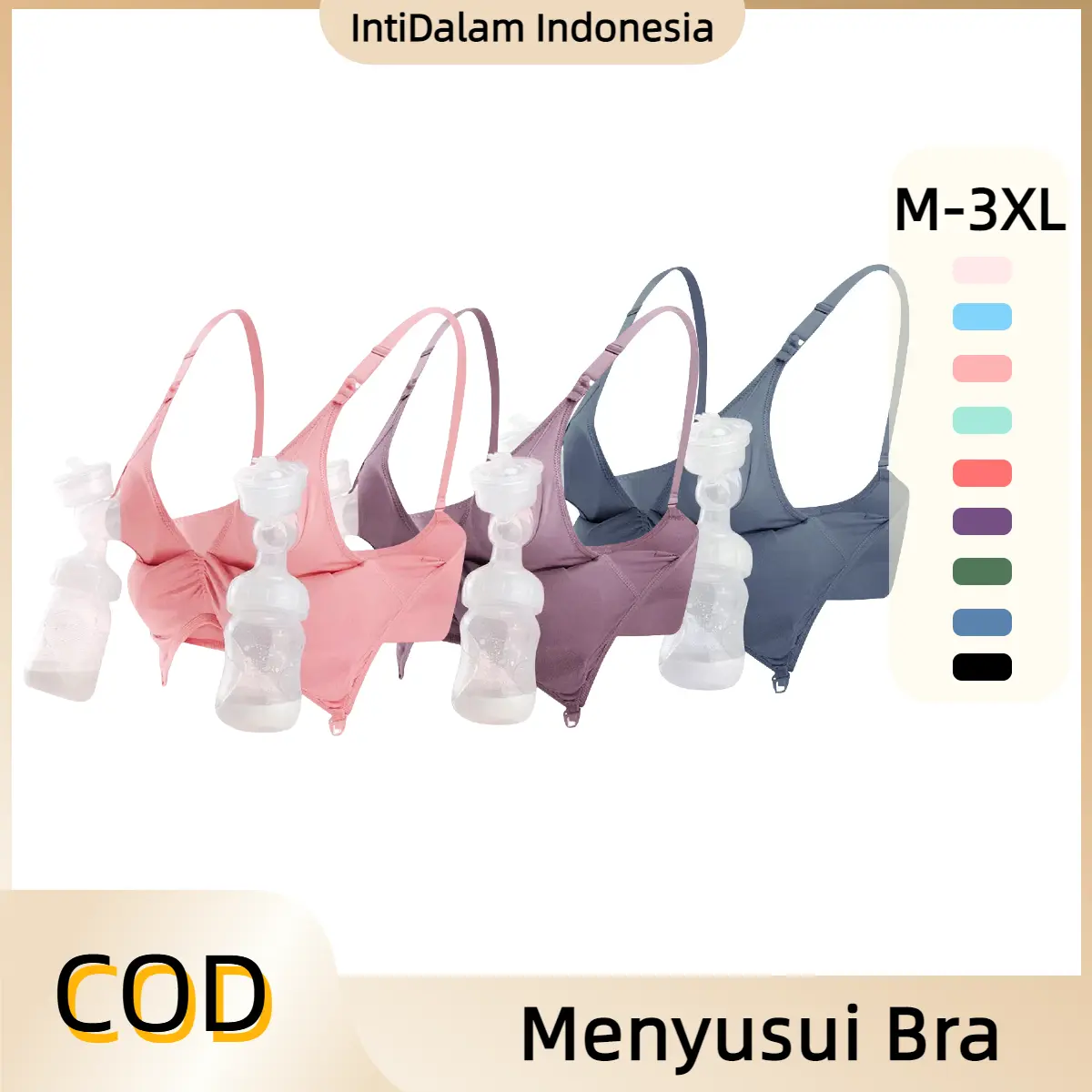 Bra Handsfree Bra Menyusui Bra Menyusui Tanpa Kabel Bra Katun Menyusui Pakaian Dalam Bayi Ibu Katun Hamil 958