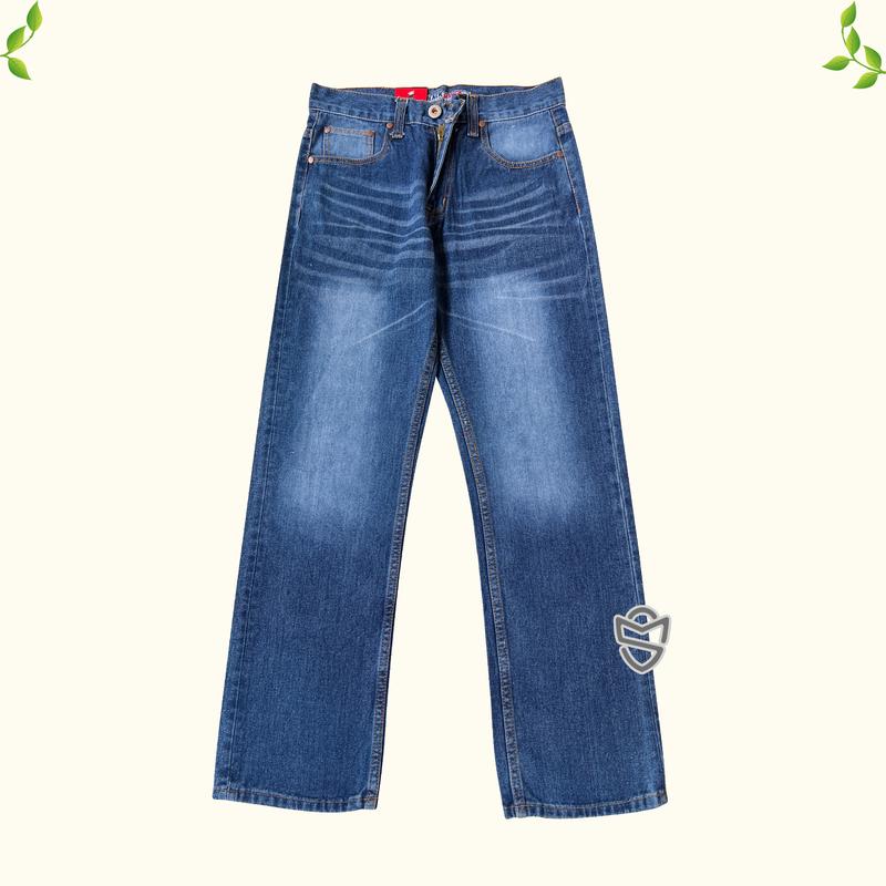 RAVEN Celana Baggy Pants Jeans Pria Gombrong Denim Loose Fit 2