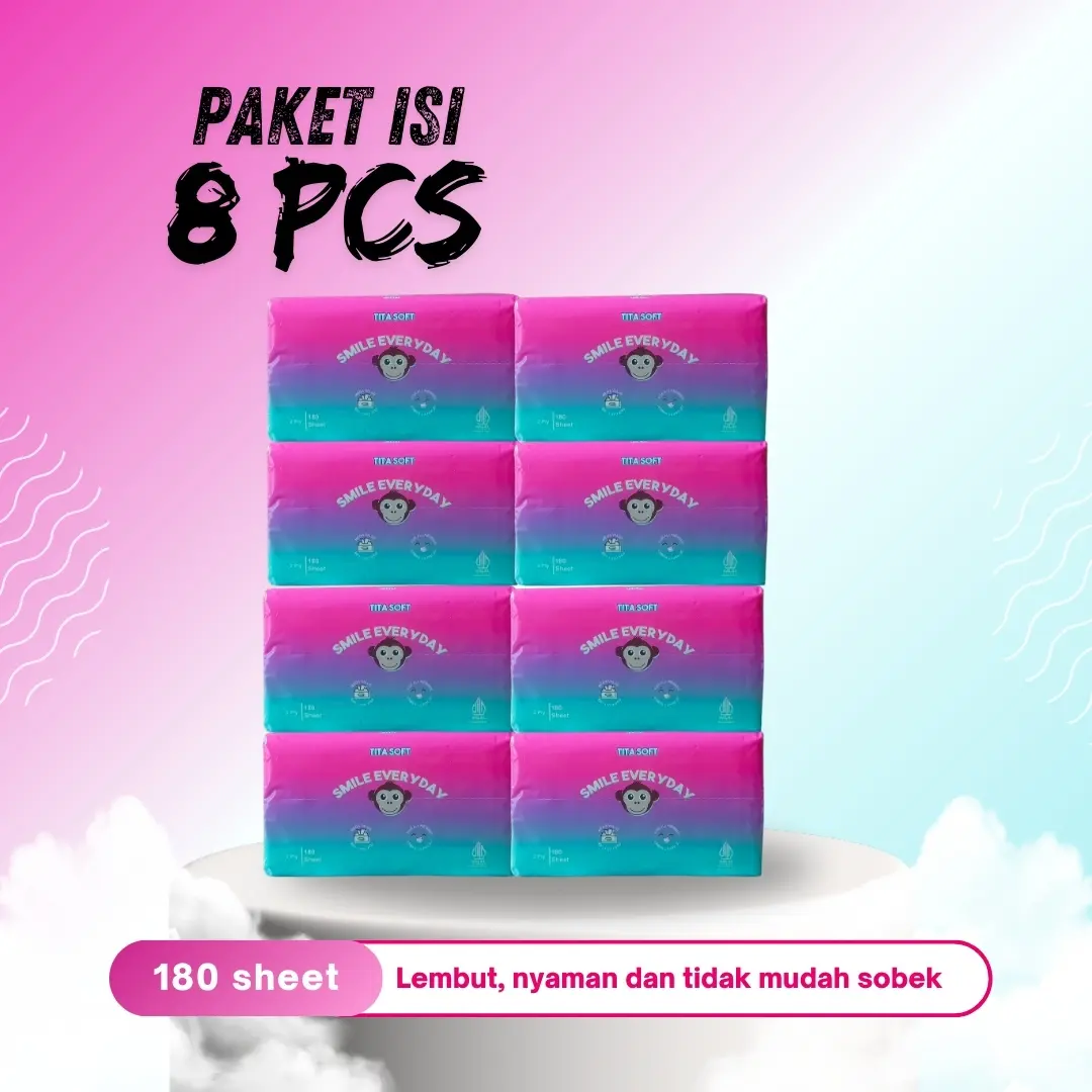 tisu tita soft 180 sheed 8 pcs