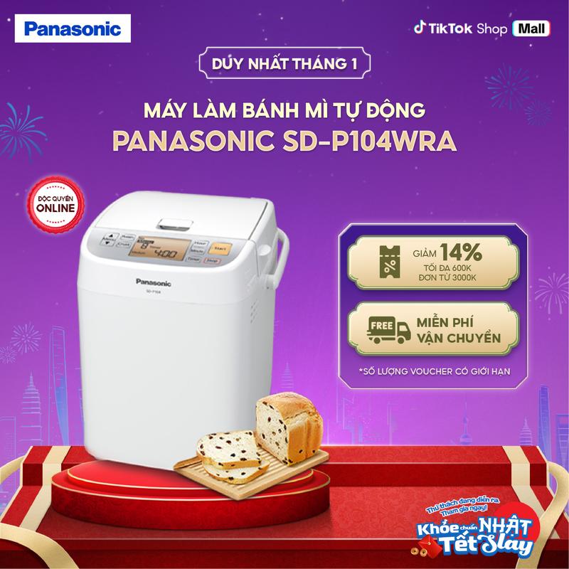 Máy Làm Bánh Mì Tự Động Panasonic SD-P104WRA - Hàng Chính Hãng - Bảo Hành 12 Tháng