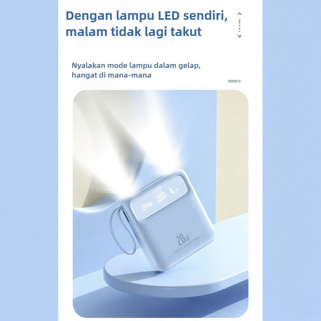 Powerbank Dual USB Flashlight 30000mAh Kapasitas Besar Kompatibel iOS/Android Portabel untuk Perjalanan dan Aktivitas Luar Ruangan Powerbank Dual USB Flashlight 30000mAh Kapasitas Besar Kompatibel iOS/Android Portabel untuk Perjalanan dan Aktivitas Luar Ruangan