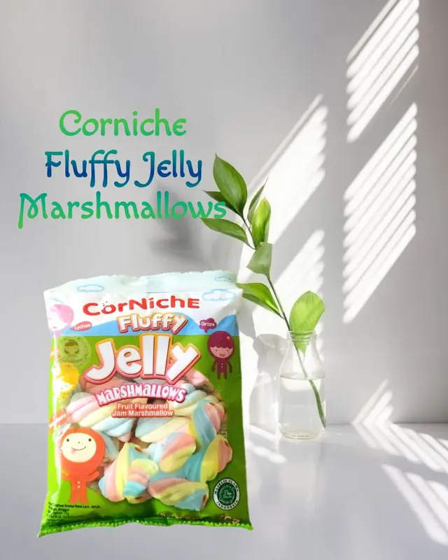 Snack Import I Corniche Marshmallows Mega Tiny Mini Teddy Fluffy Jelly Fruit ( DS Bgr ) 3