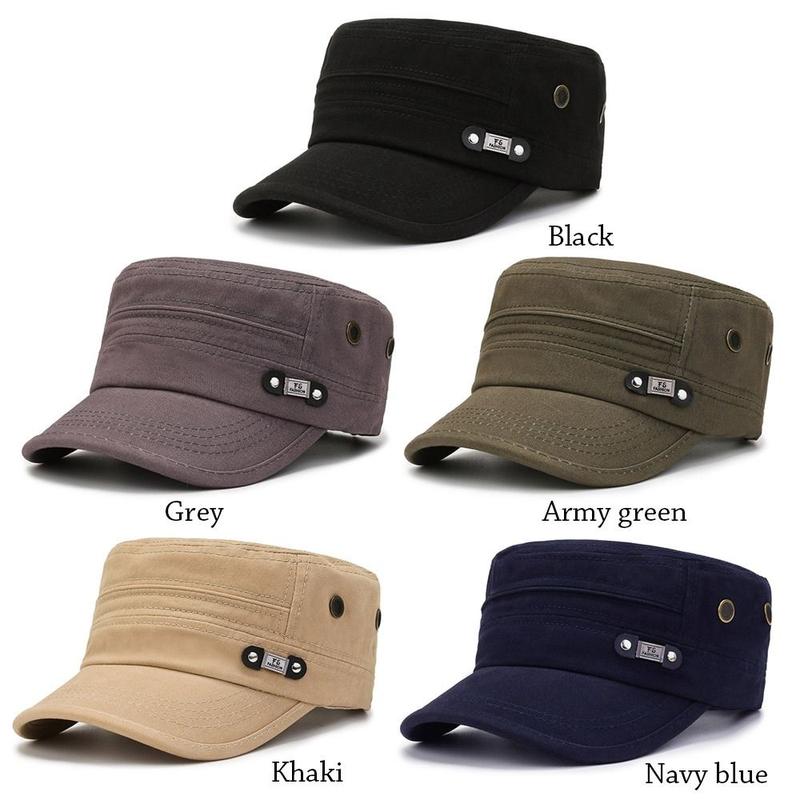 Product Introduction of Mũ Bóng Chày Rằn Ri, Chống Tia UV, Phong Cách Thường Ngày Mùa Xuân / Mùa Hè, Mũ Chống Nắng, Mũ Lưỡi Trai, Mũ Quân Đội 23