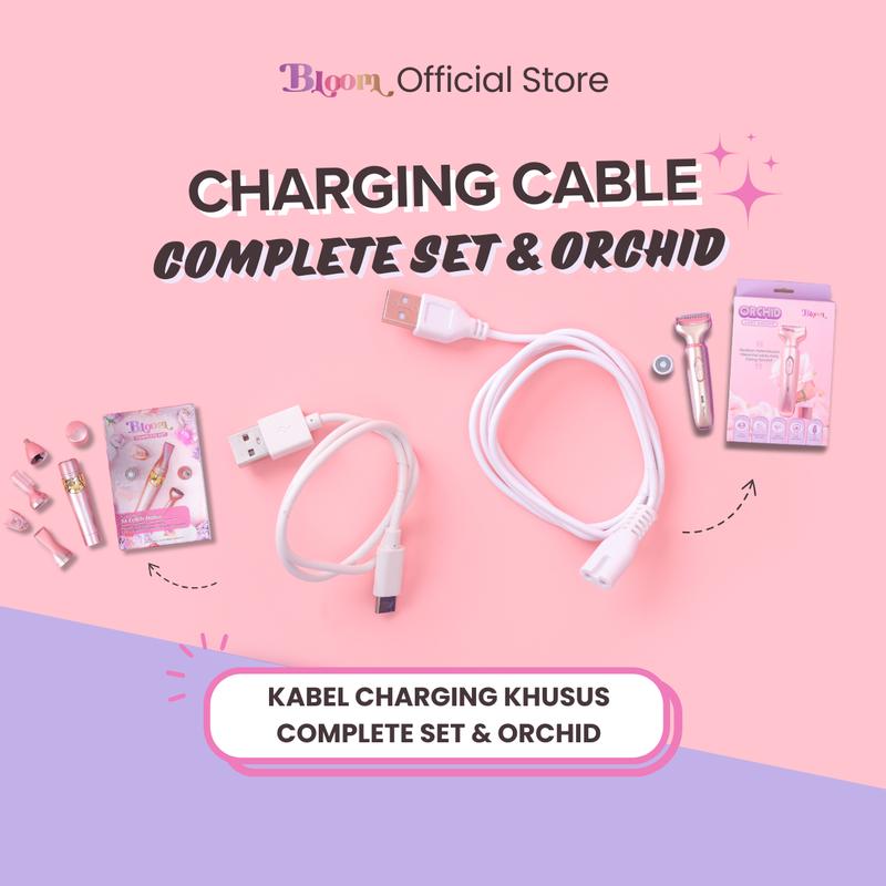 BLOOM Charging Cable - Orchid & Complete Set - Shop | Tokopedia
