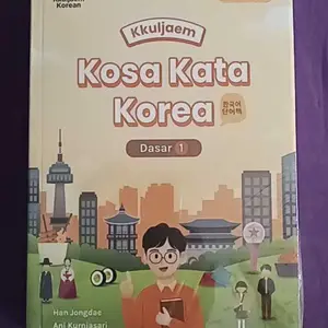 BUKU BELAJAR BAHASA KOREA | BUKU KKULJAEM KOSAKATA KOREA DASAR | BUKU PEMULA BAHASA KOREA