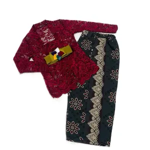 SETELAN KEBAYA BROKAT ANAK TANGAN PANJANG TERMURAH