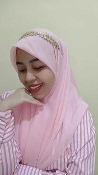Product Review of LUXME 【ready stock】 Gaun Wanta Rok Panjang Lengan Panjang Lipatan Bergaris Warna Pink from ◄**🅛 1