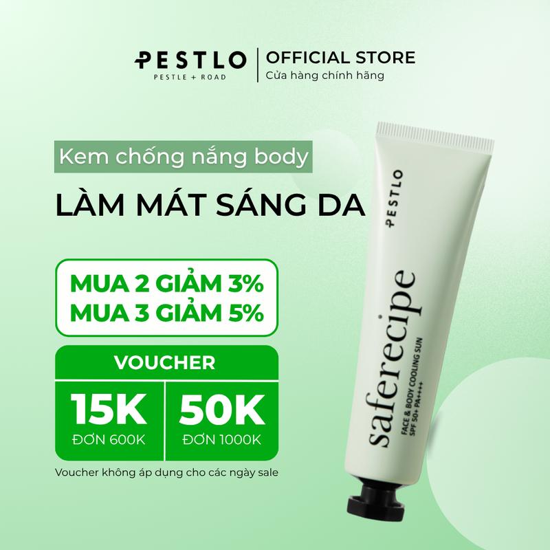[KCN BODY] Kem chống nắng PESTLO Saferecipe Face & Body Cooling Sun