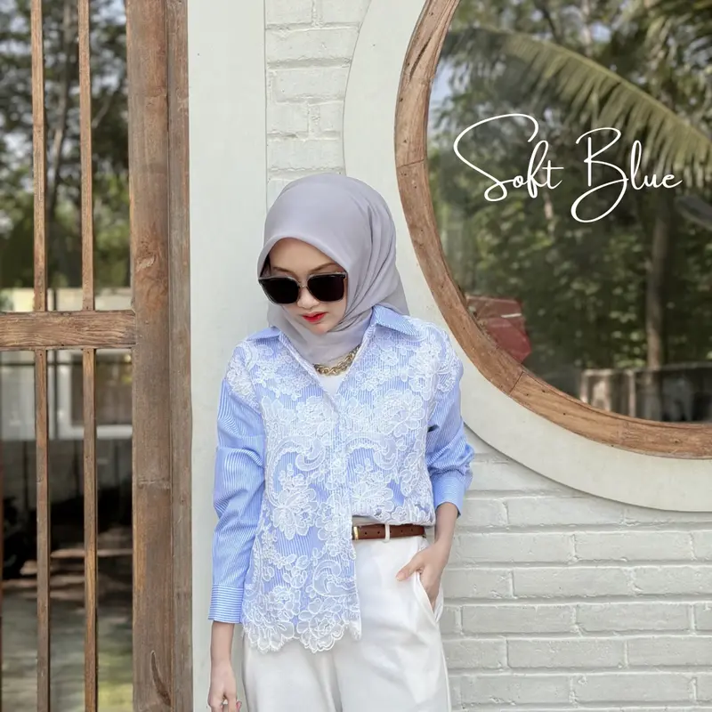 KEMEJA LUSIA PREMIUM IMPORT RENDA ELEGAN 2