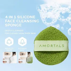 AMORTALS SPONGE CUCI MUKA Cleansing Sponge Spons Special Pembersih Muka 1pc green